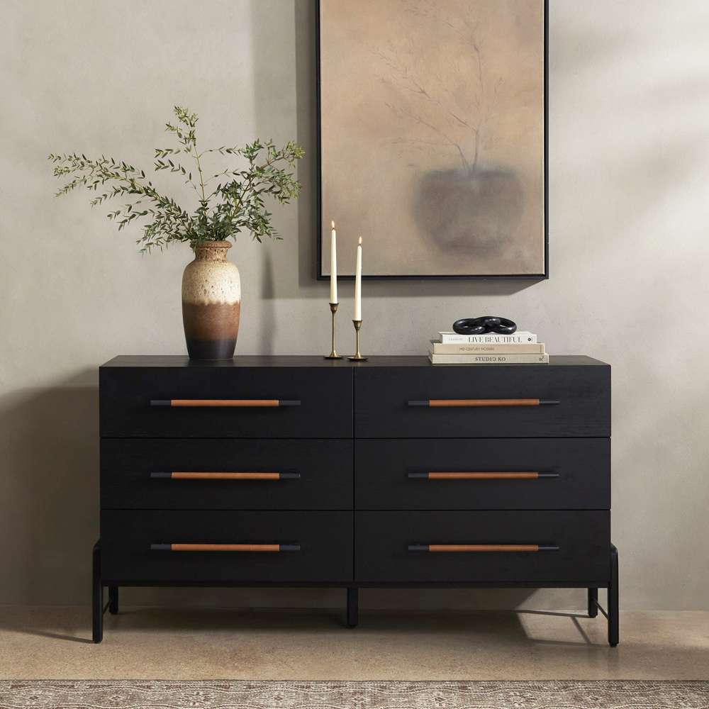 Four Hands - Filmore - Rosedale 6 Drawer Dresser - Ebony Oak Veneer - 109065-003 veiw 8