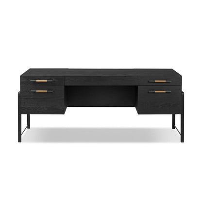 Four Hands - Filmore - Rosedale Executive Desk - Ebony Oak Veneer - 246801-002 veiw 2