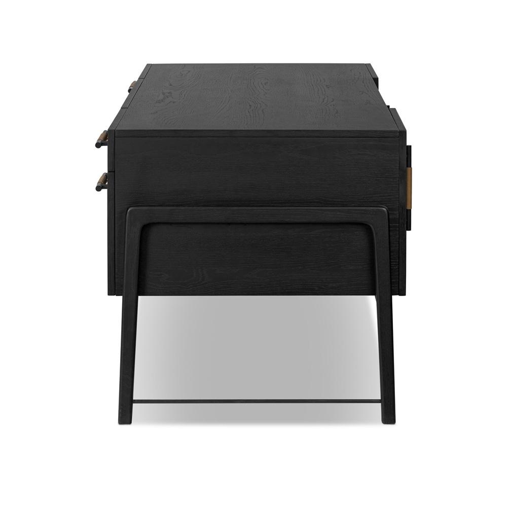 Four Hands - Filmore - Rosedale Executive Desk - Ebony Oak Veneer - 246801-002 veiw 3