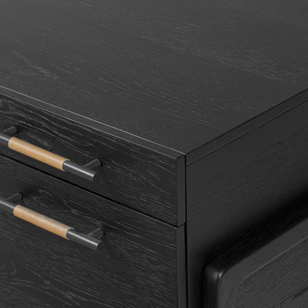 Four Hands - Filmore - Rosedale Executive Desk - Ebony Oak Veneer - 246801-002 veiw 8
