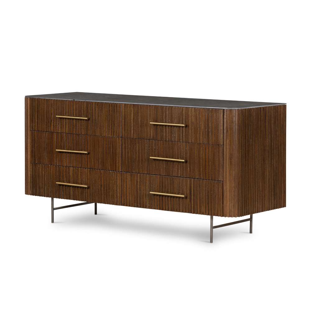 Four Hands - Fletcher 6 Drawer Dresser - Bluestone - 108725-001 veiw 1