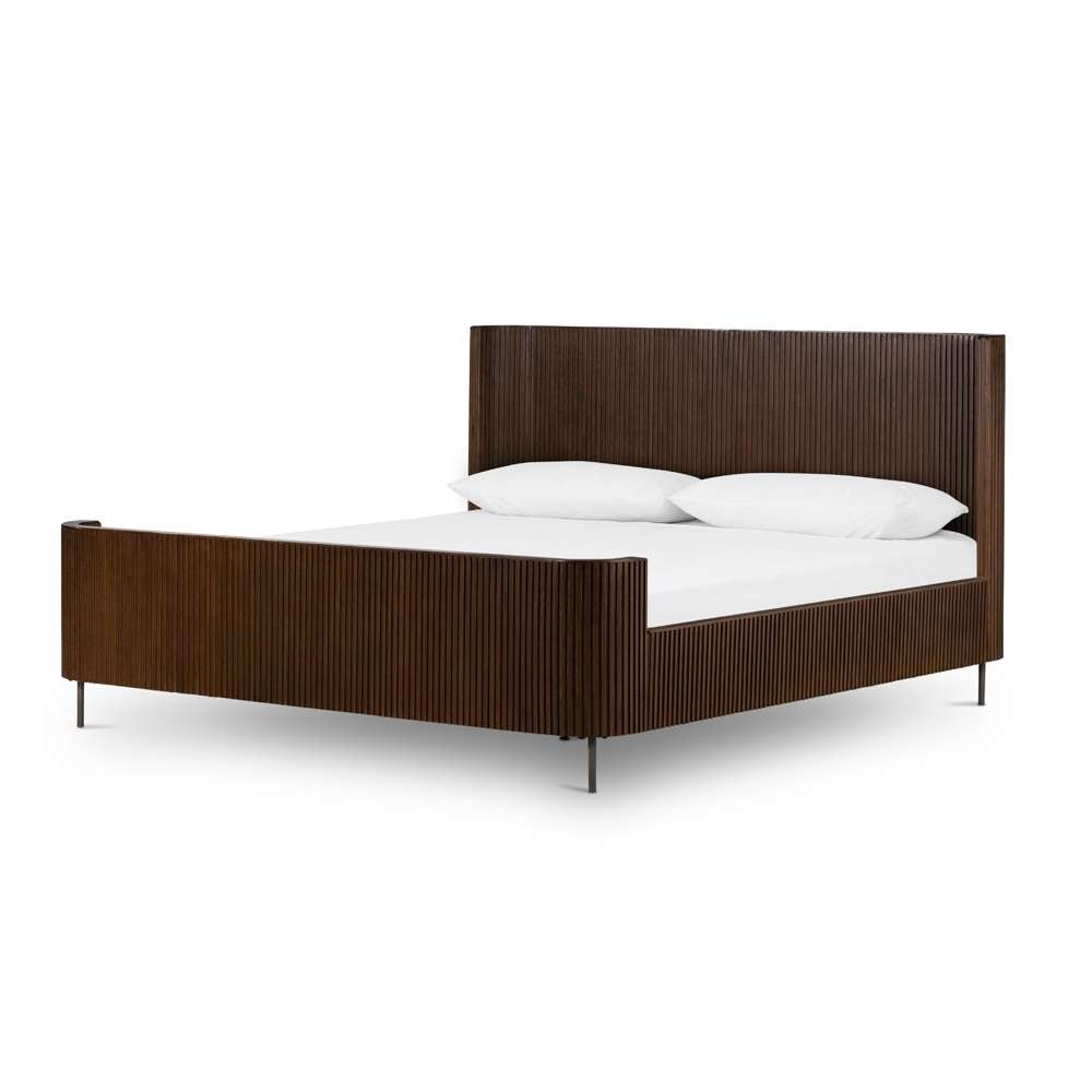 Four Hands - Fletcher Bed - Terra Brown Oak - King - 108786-001 veiw 1