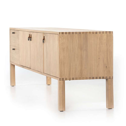Four Hands - Fulton - Isador Media Console-Dry Wash Poplar - 223975-001 veiw 3