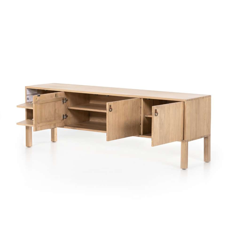 Four Hands - Fulton - Isador Media Console-Dry Wash Poplar - 223975-001 veiw 7