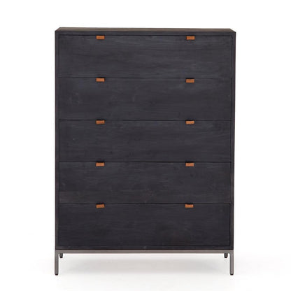 Four Hands - Fulton - Trey 5 Drawer Dresser - Black Wash Poplar - 108604-005 veiw 2