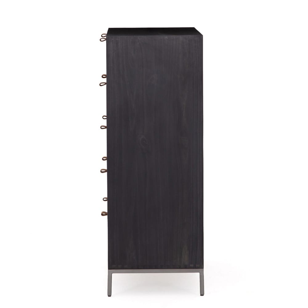 Four Hands - Fulton - Trey 5 Drawer Dresser - Black Wash Poplar - 108604-005 veiw 4