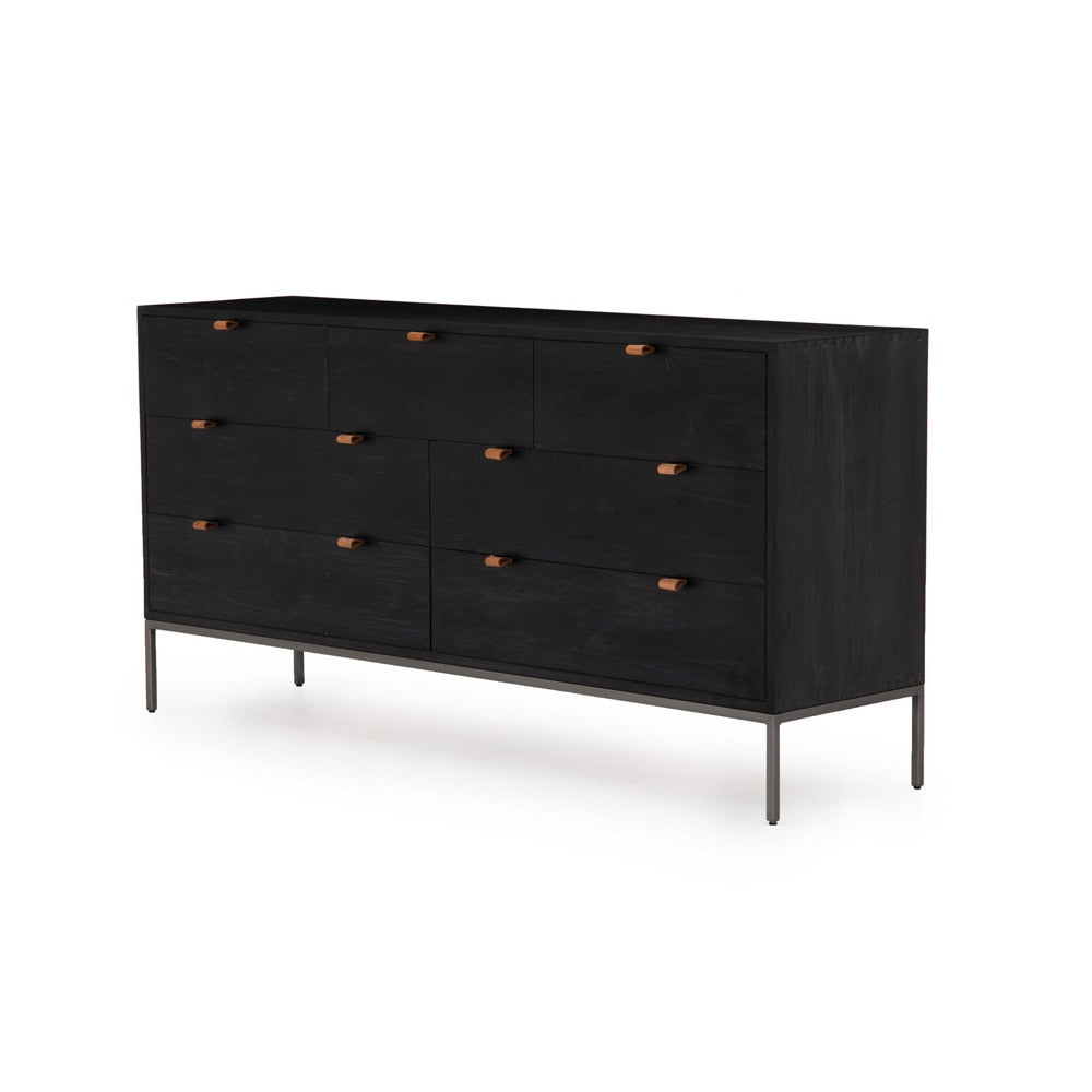 Four Hands - Fulton - Trey 7 Drawer Dresser - Black Wash Poplar - 108603-005 veiw 1