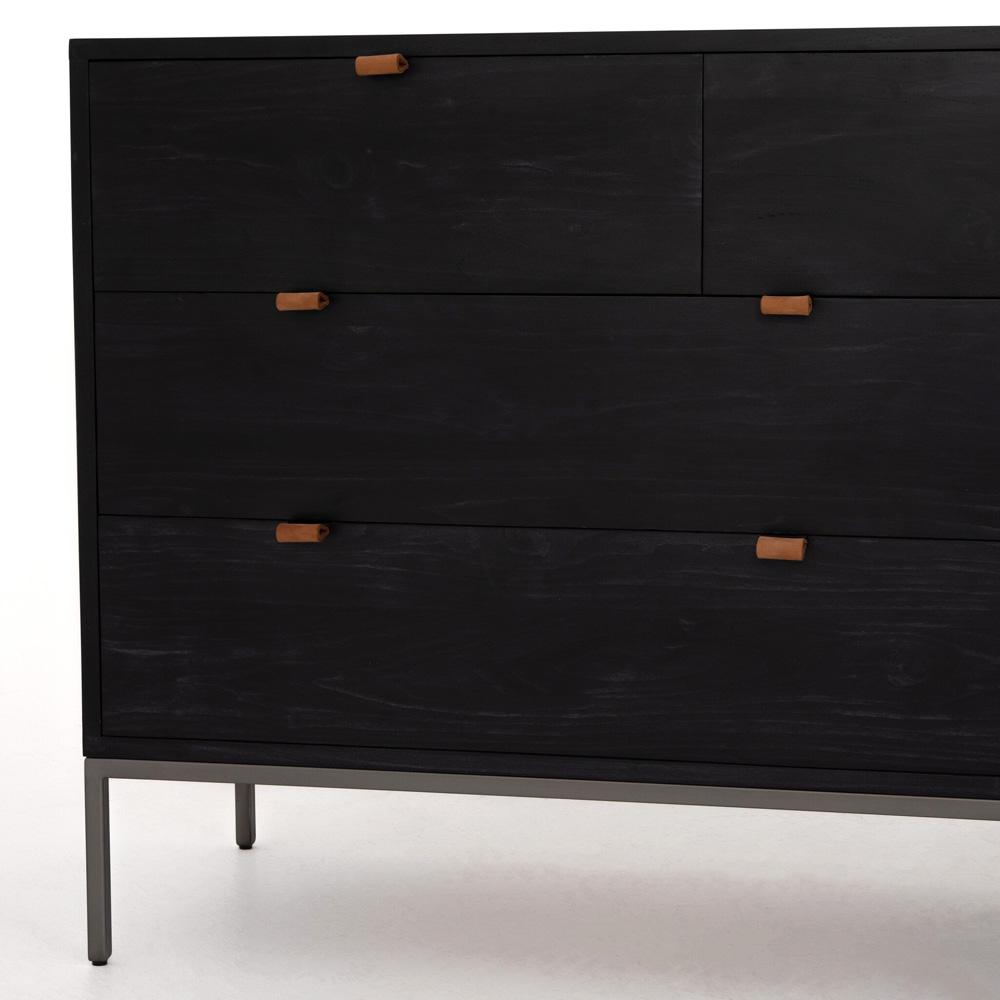 Four Hands - Fulton - Trey 7 Drawer Dresser - Black Wash Poplar - 108603-005 veiw 9