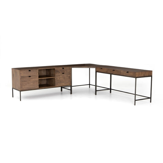 Four Hands - Trey Desk System With Filing Credenza - UFUL-039 veiw 1