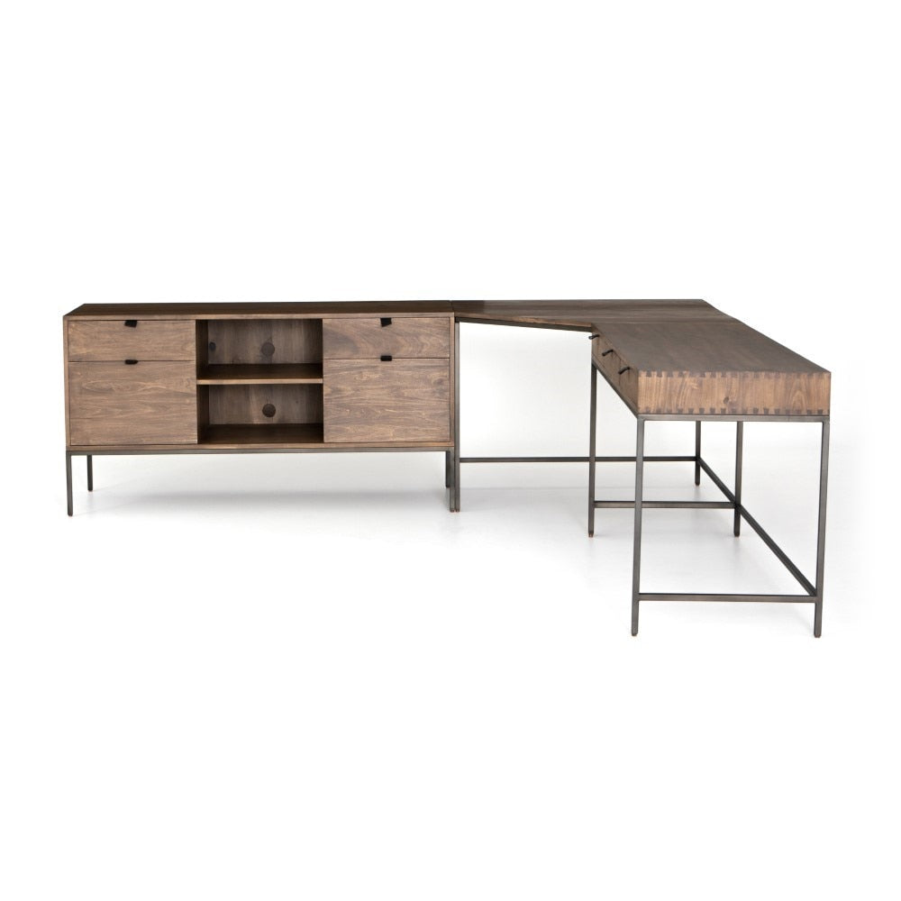 Four Hands - Trey Desk System With Filing Credenza - UFUL-039 veiw 9