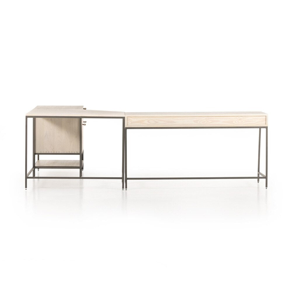 Four Hands - Fulton - Trey Filing Cabinet Desk System - Dove Poplar - 107322-003 veiw 5