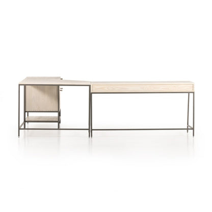 Four Hands - Fulton - Trey Filing Cabinet Desk System - Dove Poplar - 107322-003 veiw 5