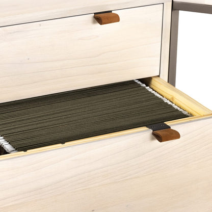 Four Hands - Fulton - Trey Filing Cabinet Desk System - Dove Poplar - 107322-003 veiw 8