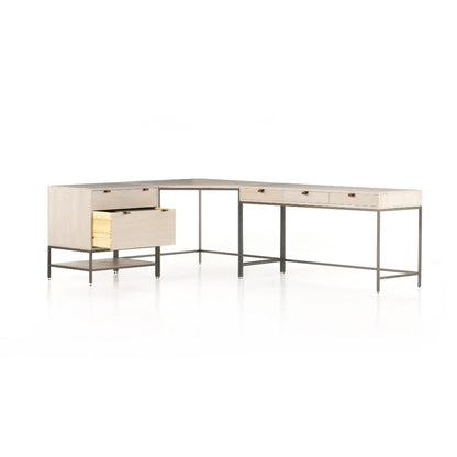 Four Hands - Fulton - Trey Filing Cabinet Desk System - Dove Poplar - 107322-003 veiw 9