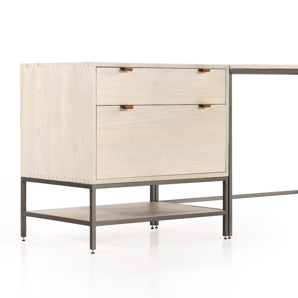 Four Hands - Fulton - Trey Filing Cabinet Desk System - Dove Poplar - 107322-003 veiw 11