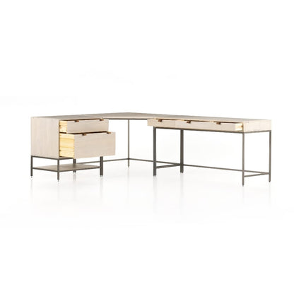 Four Hands - Fulton - Trey Filing Cabinet Desk System - Dove Poplar - 107322-003 veiw 15
