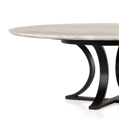Four Hands - Gage Coffee Table - Polished White Marble - 224930-005 view 4