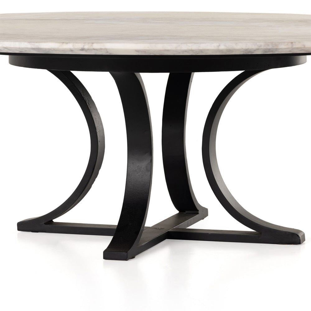 Four Hands - Gage Coffee Table - Polished White Marble - 224930-005 view 5