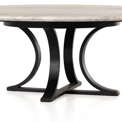 Four Hands - Gage Coffee Table - Polished White Marble - 224930-005 view 5