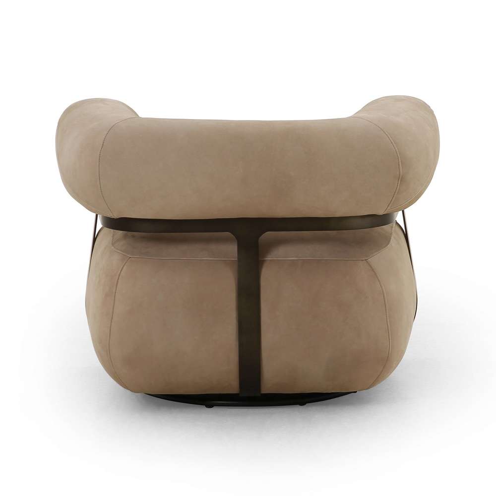 Four Hands - Gareth Swivel Chair - Nubuck Silver - 228252-006 veiw 3
