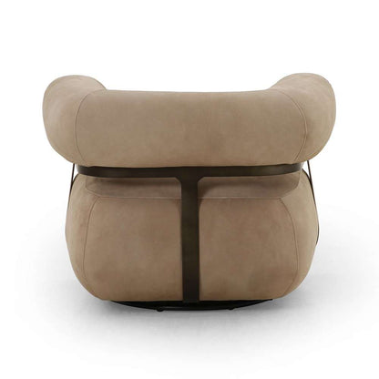 Four Hands - Gareth Swivel Chair - Nubuck Silver - 228252-006 veiw 3