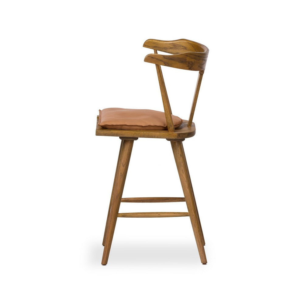 Four Hands - Garth - Ripley Bar + Counter Stool - Whiskey Saddle - 228281-018_CLOSEOUT view 3