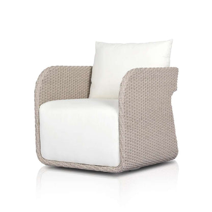 Four Hands - Garwood - Geneva Outdoor Swivel Chair - Arashi Salt - 233645-009 veiw 1