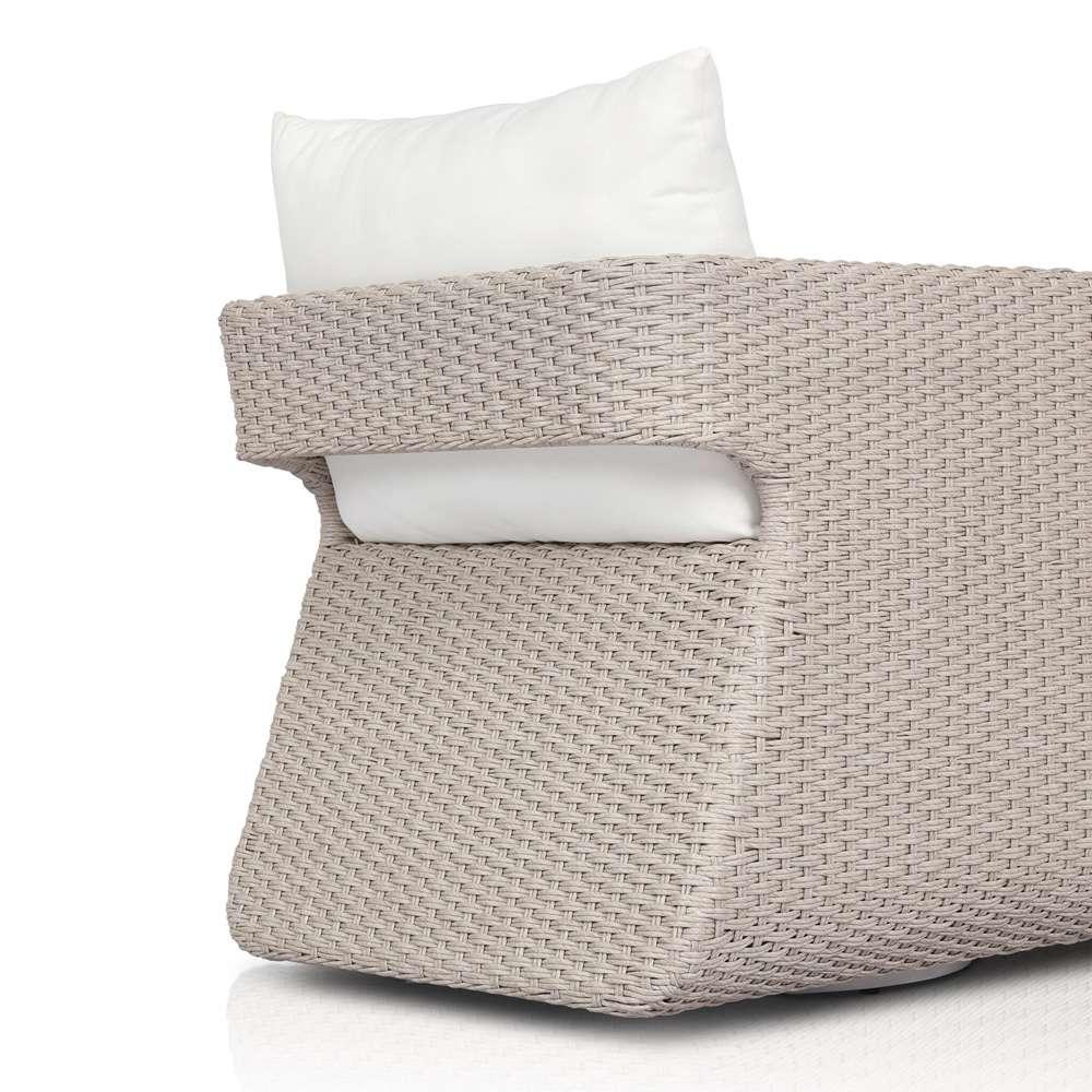 Four Hands - Garwood - Geneva Outdoor Swivel Chair - Arashi Salt - 233645-009 veiw 3