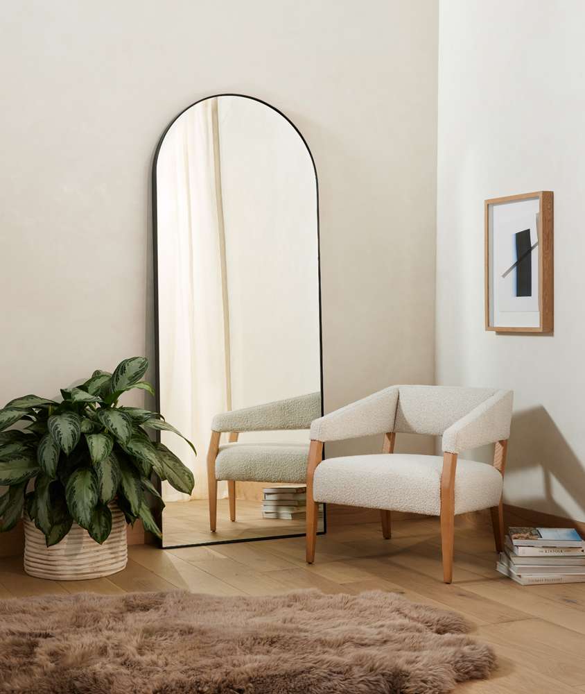 Four Hands - Georgina Floor Mirror - Iron Matte Black - 223788-006 veiw 4