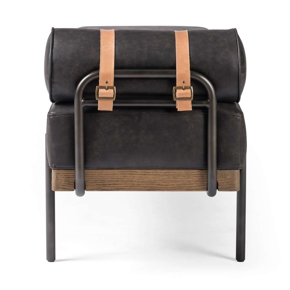Four Hands - Giorgio Accent Bench - Rialto Ebony - 225740-007 veiw 3