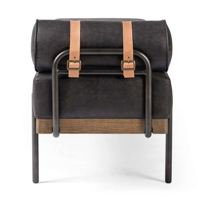 Four Hands - Giorgio Accent Bench - Rialto Ebony - 225740-007 veiw 3