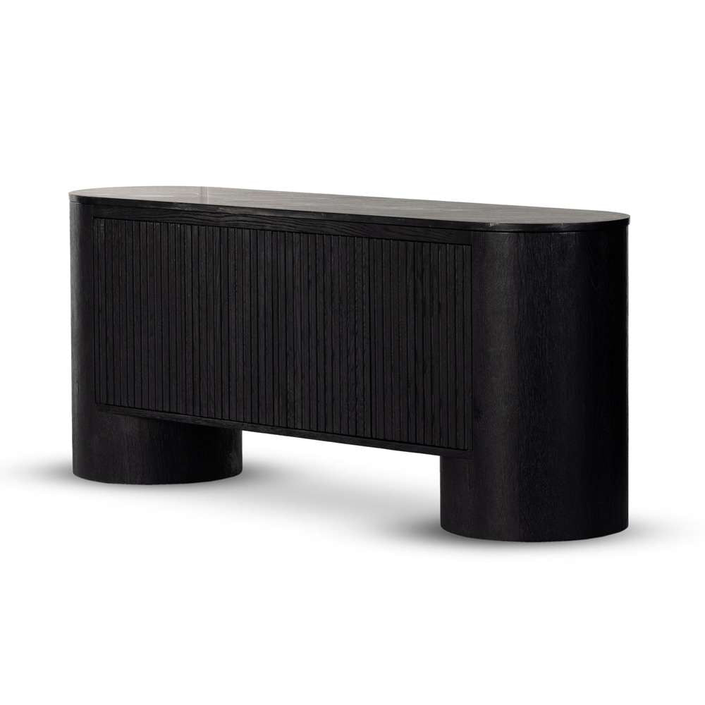 Four Hands - Giovani Media Console - Black Oak Veneer - 233562-001 veiw 1