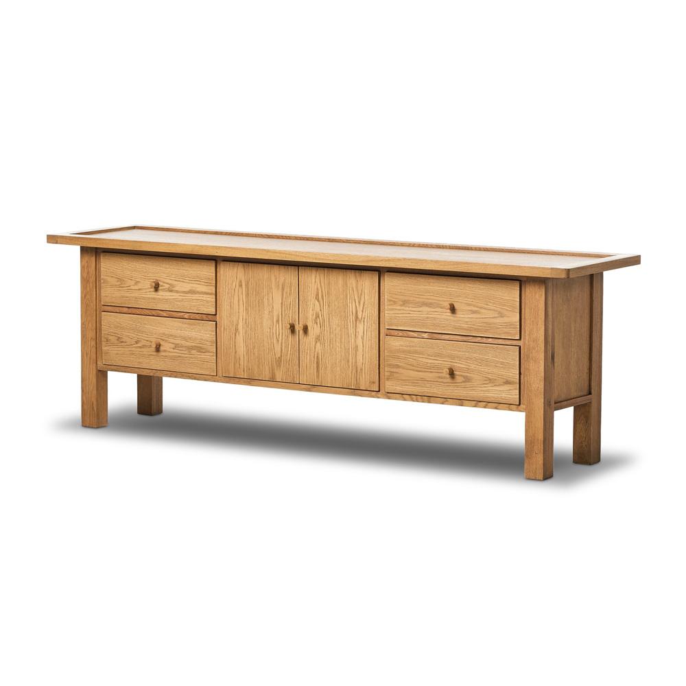 Four Hands - Glenwood - Millbrook Media Console - Natural Light Oak - 236332-003 veiw 1