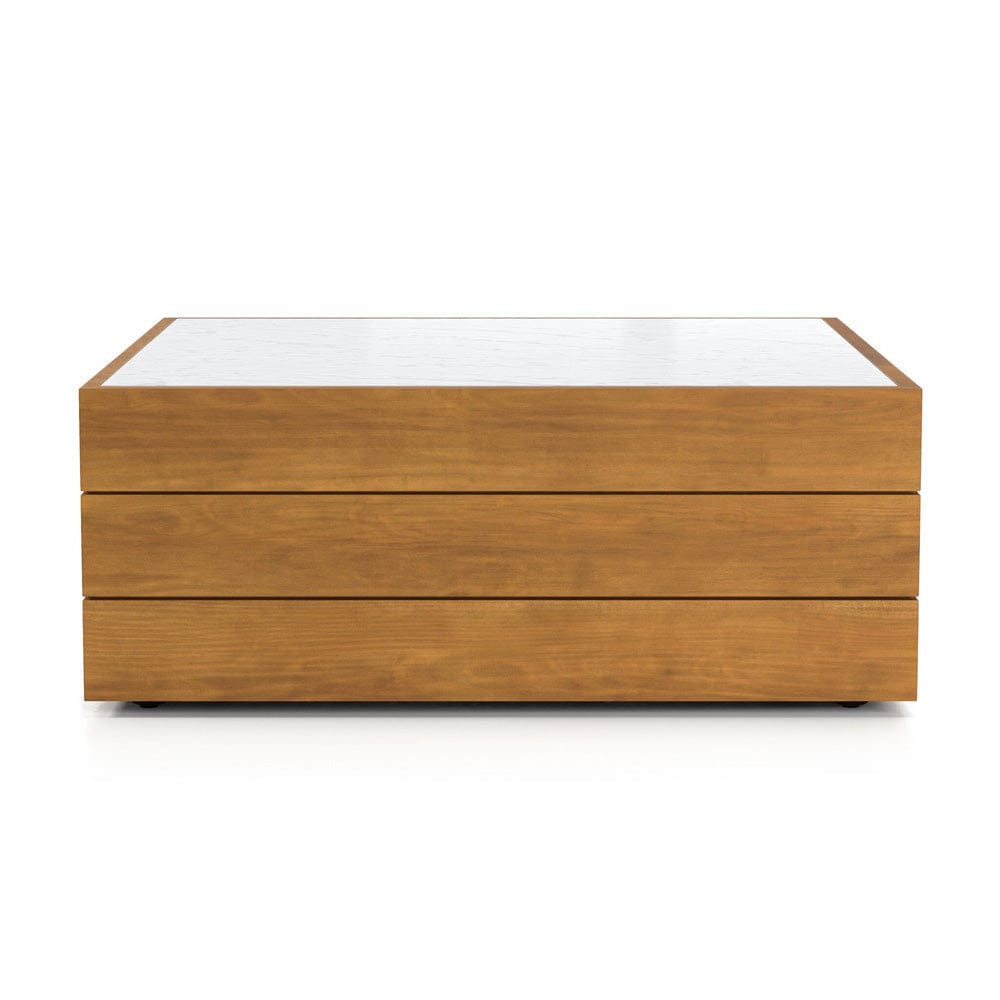Four Hands - Grant Outdoor Coffee Table - White Marble - 229236-003 view 3