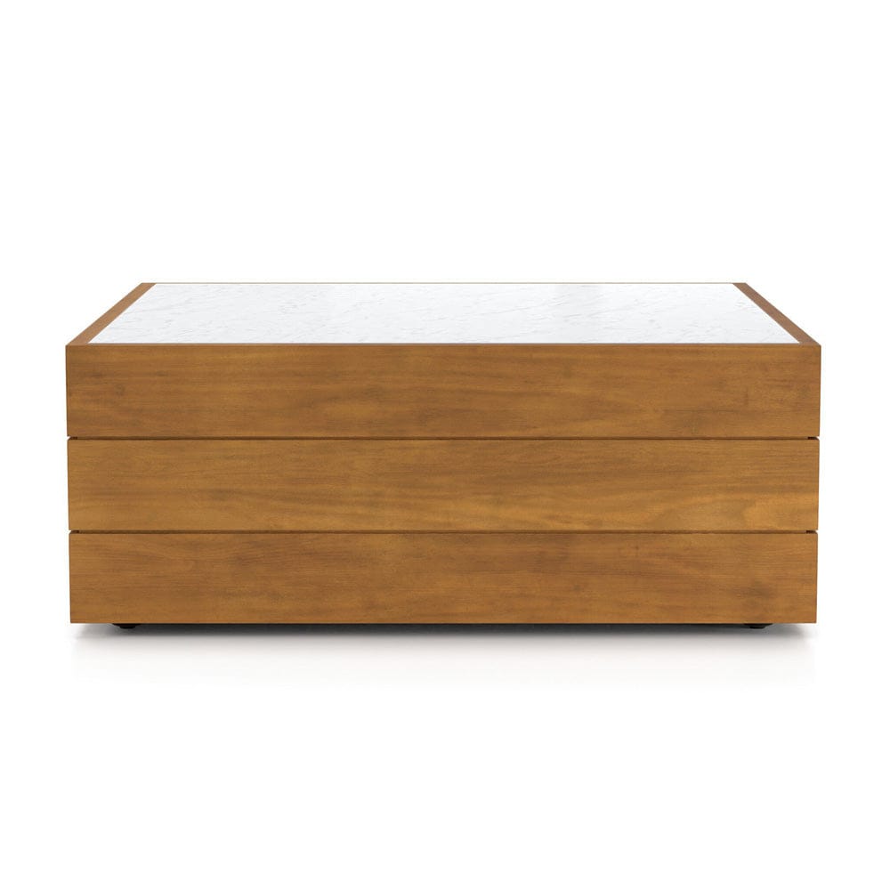 Four Hands - Grant Outdoor Coffee Table - White Marble - 229236-003 view 5