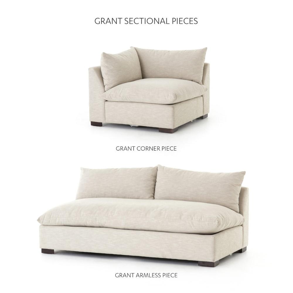 Four Hands - Grant Sectional Corner-Ashby Oatmeal - UATR-010-241P-2 veiw 11