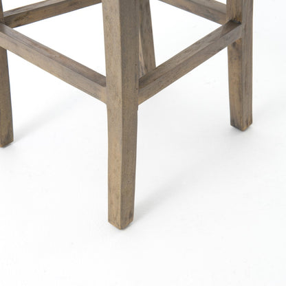 Four Hands - Banana Leaf Counter Stool with Cushion - Grey - JCHR-B1CSG-GRY veiw 4