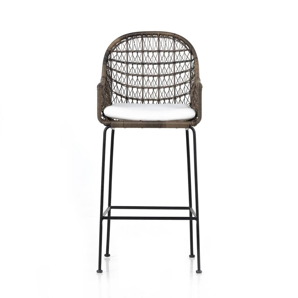 Four Hands - Grass Roots - Bandera Outdoor Bar Stool - Stinson White - 230095-003 veiw 2