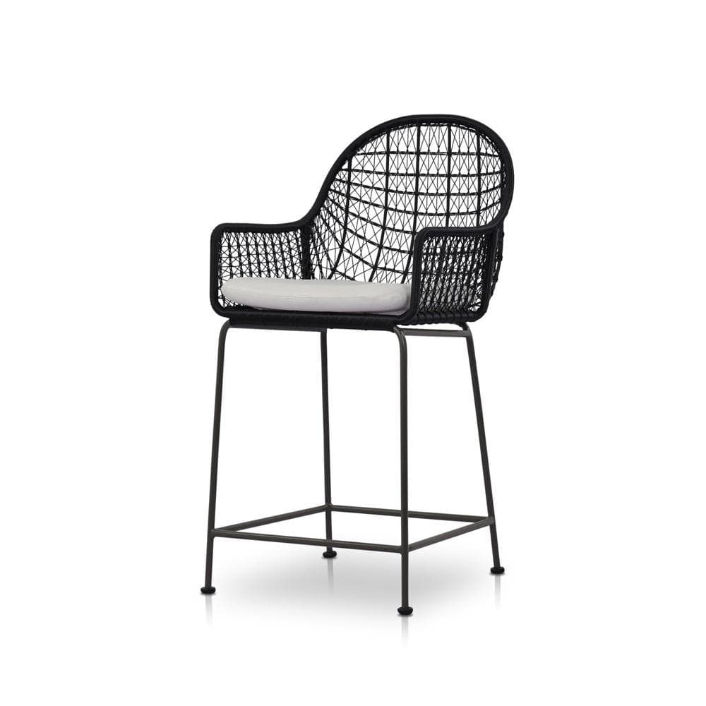 Four Hands - Grass Roots - Bandera Outdoor Counter Stool - Stinson White - 230095-006 veiw 1