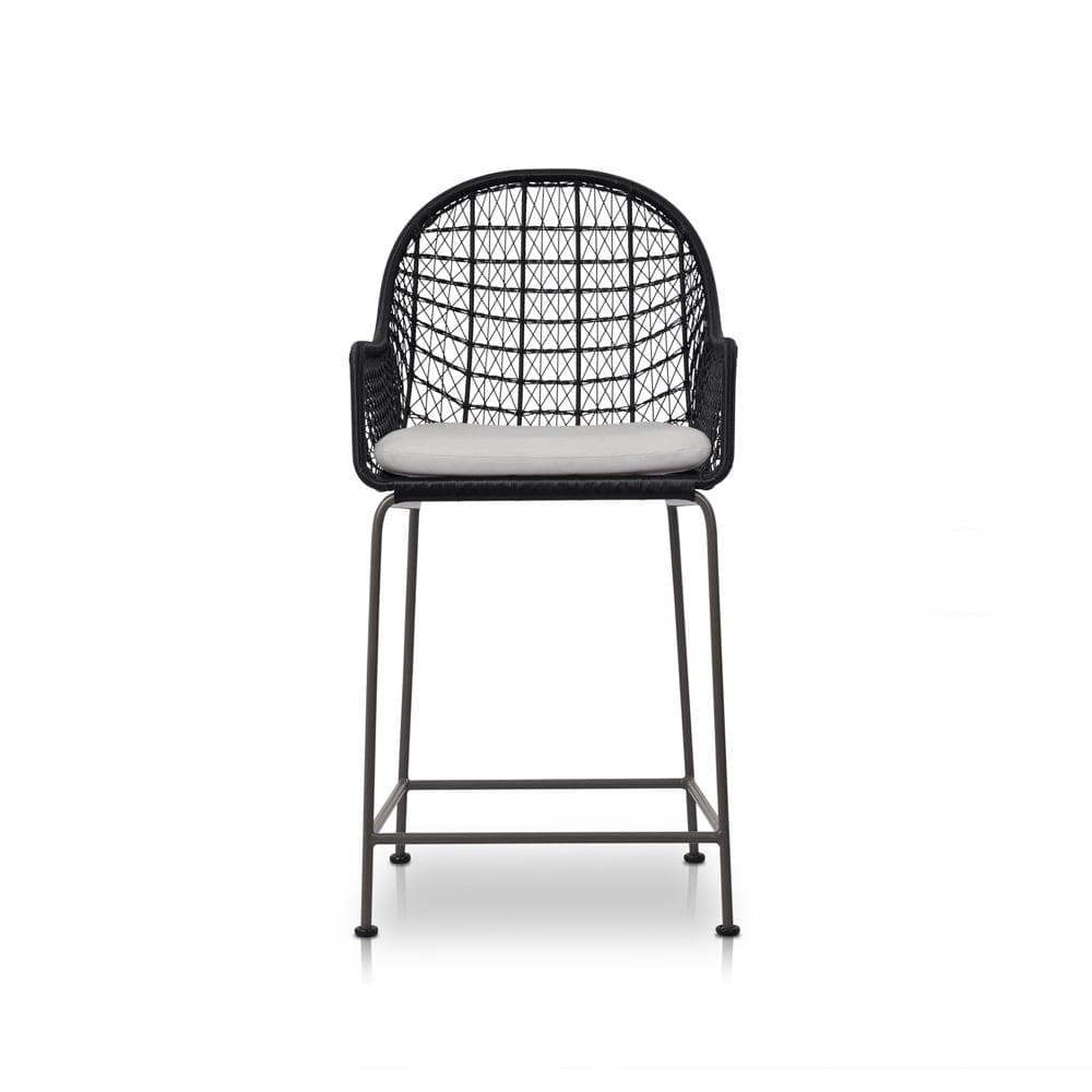 Four Hands - Grass Roots - Bandera Outdoor Counter Stool - Stinson White - 230095-006 veiw 2