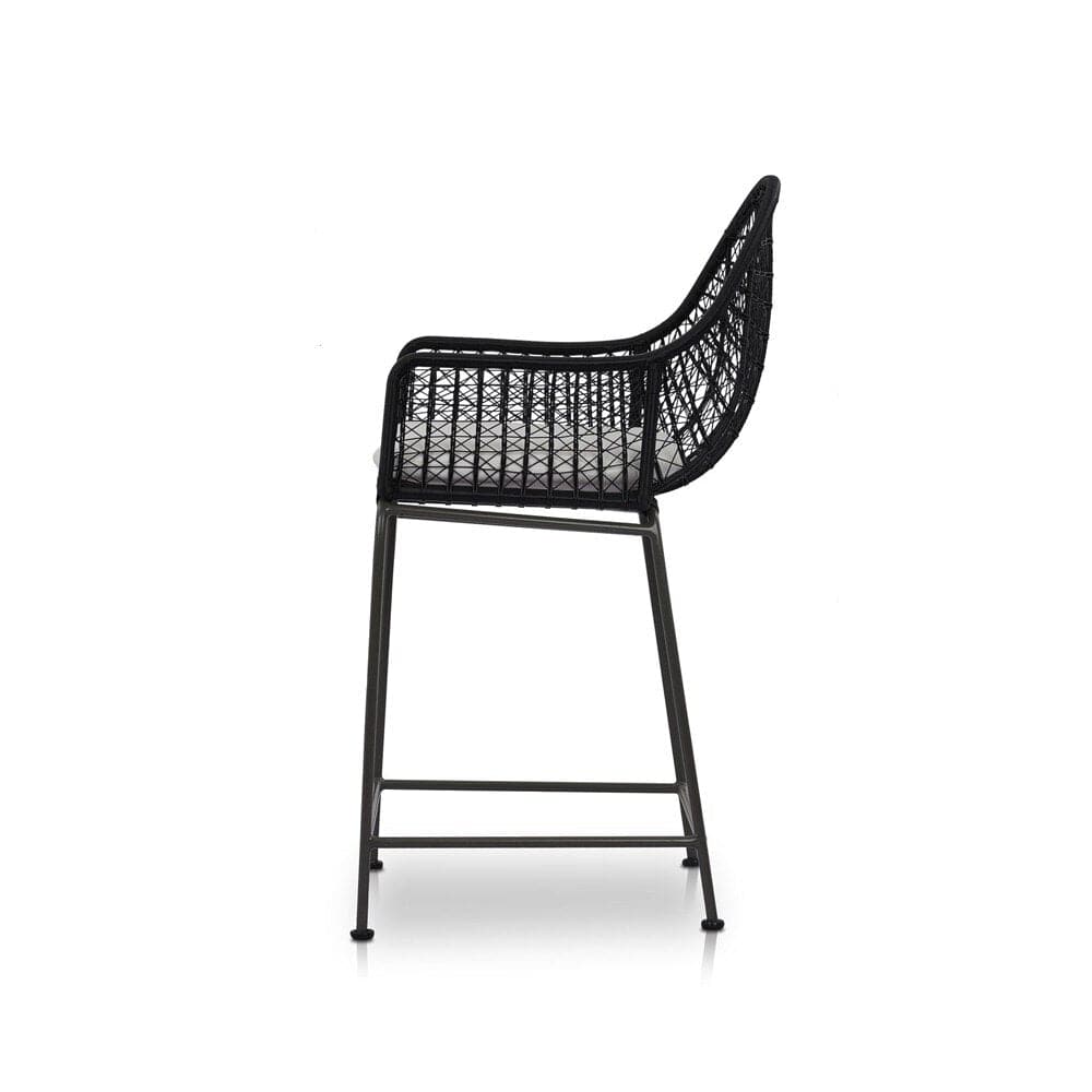 Four Hands - Grass Roots - Bandera Outdoor Counter Stool - Stinson White - 230095-006 veiw 3