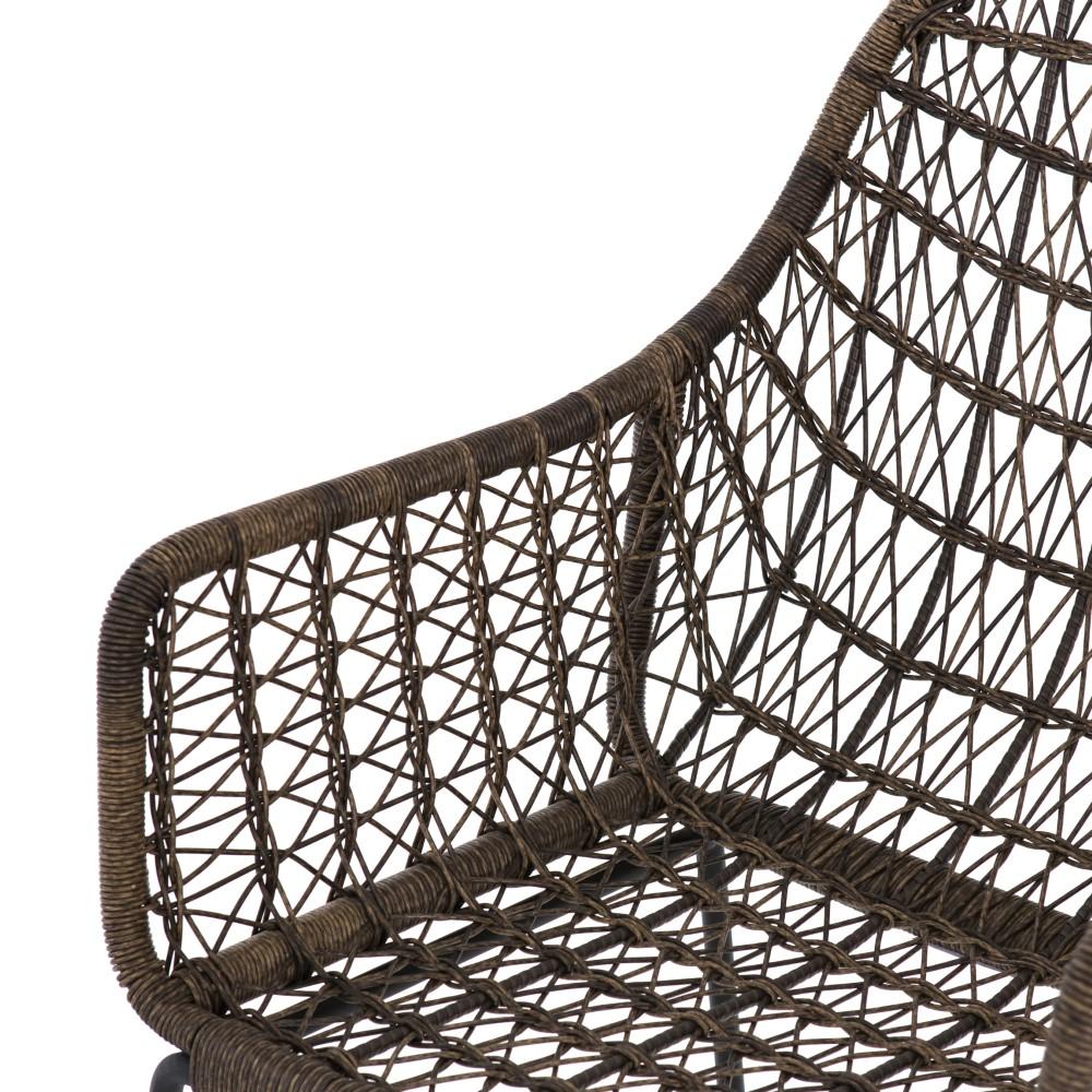 Four Hands - Bandera Outdoor Woven Counter Stool - Grey - JLAN-125A veiw 5