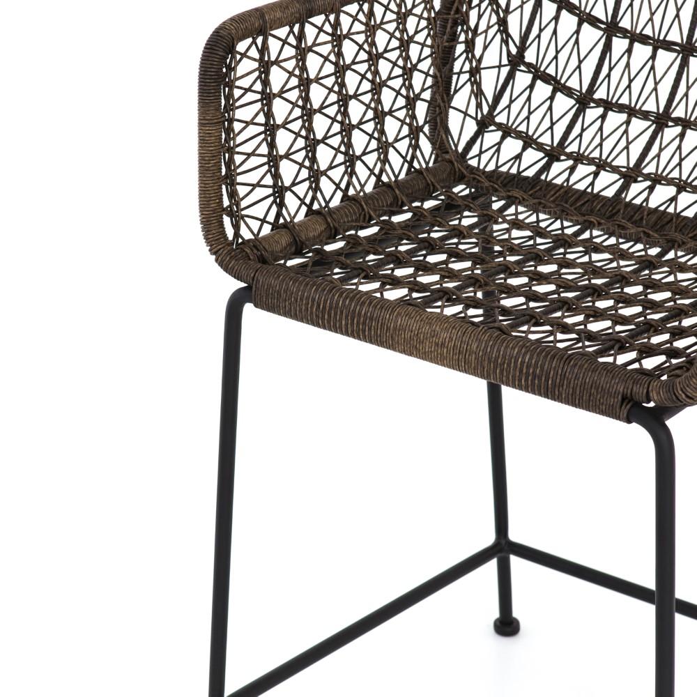 Four Hands - Bandera Outdoor Woven Counter Stool - Grey - JLAN-125A veiw 6