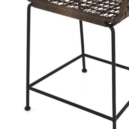 Four Hands - Bandera Outdoor Woven Counter Stool - Grey - JLAN-125A veiw 7