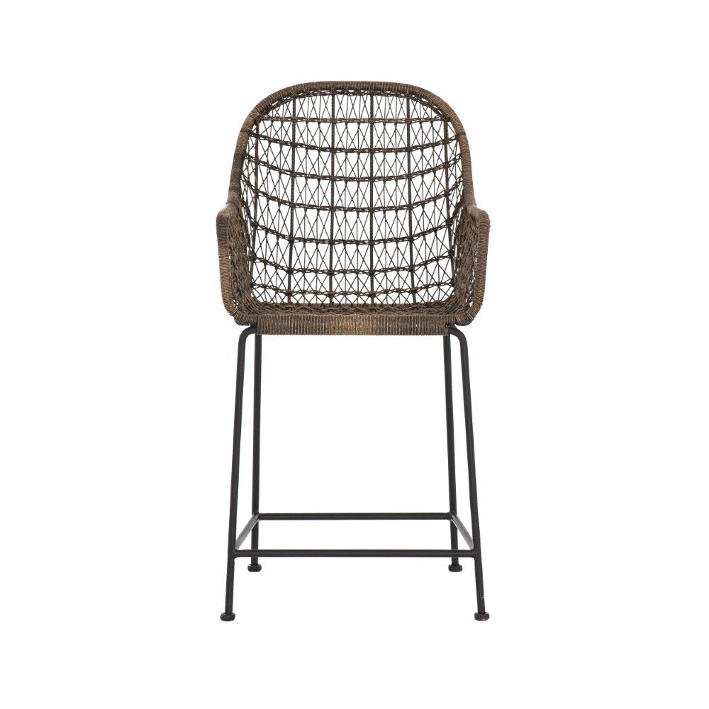 Four Hands - Bandera Outdoor Woven Counter Stool - Grey - JLAN-125A veiw 8