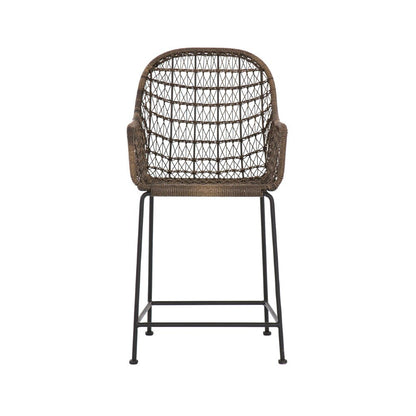 Four Hands - Bandera Outdoor Woven Counter Stool - Grey - JLAN-125A veiw 8