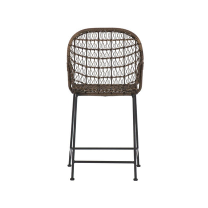 Four Hands - Bandera Outdoor Woven Counter Stool - Grey - JLAN-125A veiw 9