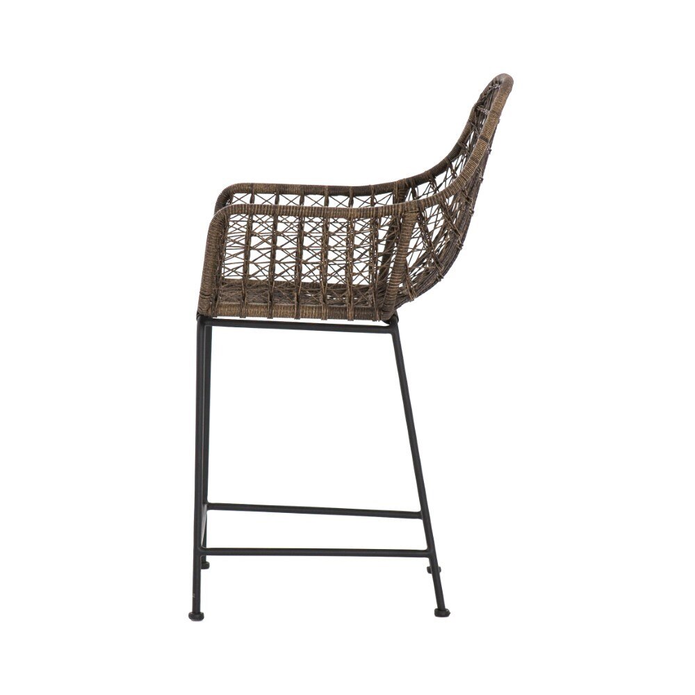 Four Hands - Bandera Outdoor Woven Counter Stool - Grey - JLAN-125A veiw 10