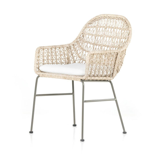 Four Hands - Grass Roots - Bandera Outdoor Woven Dining Chair - Stinson White - 230094-001 veiw 1