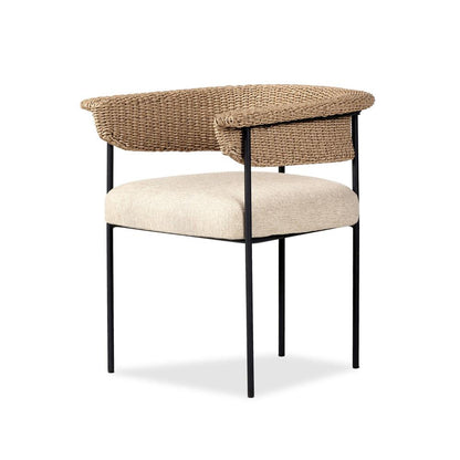 Four Hands - Grass Roots - Carrie Outdoor Dining Chair - Ellor Beige - 241523-002 veiw 1